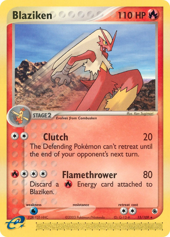 Blaziken (15/109) [EX: Ruby & Sapphire] Pokémon