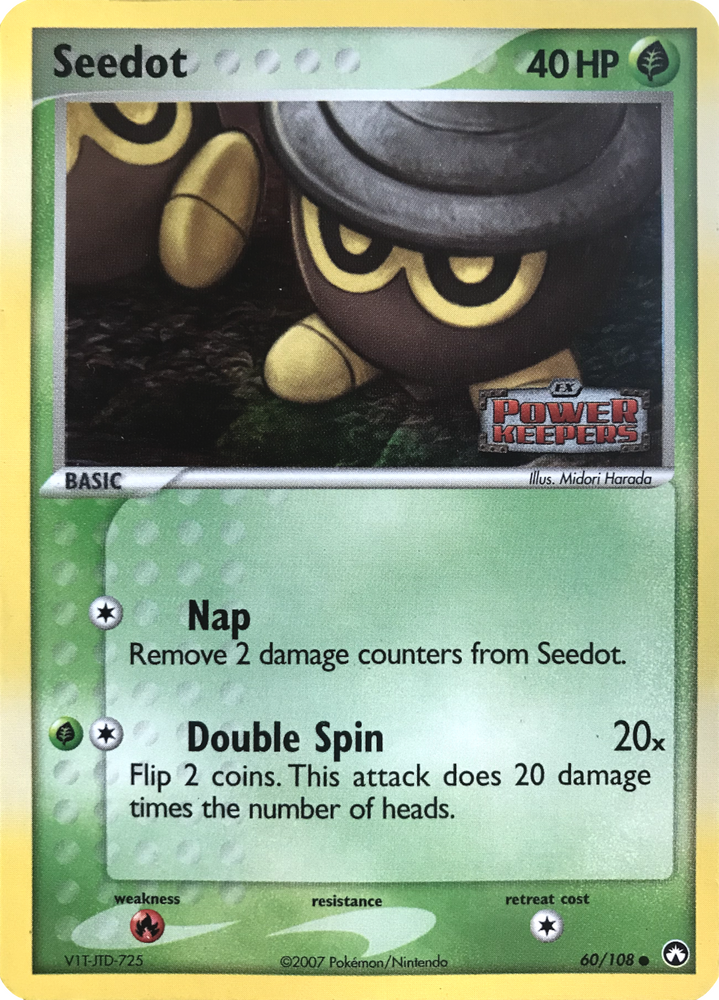 Seedot (60/108) (Stamped) [EX: Power Keepers] Pokémon