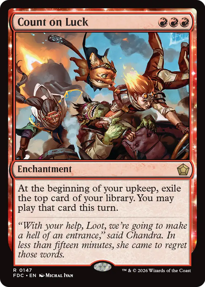 Count on Luck [Foundations Commander] Magic: The Gathering