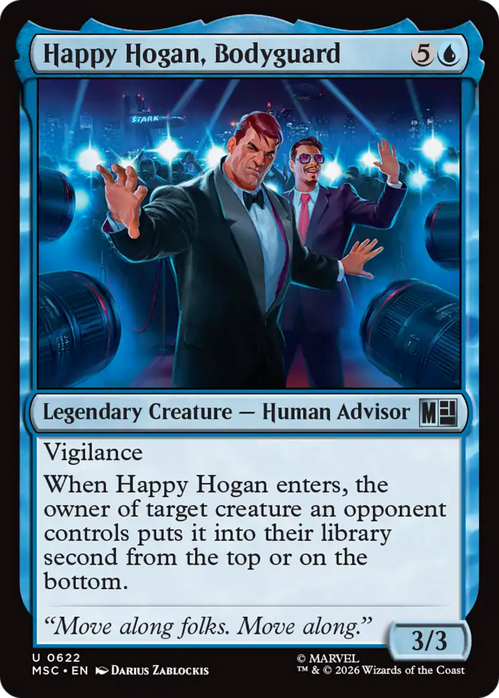 Happy Hogan, Bodyguard [Marvel Super Heroes Commander] Magic: The Gathering
