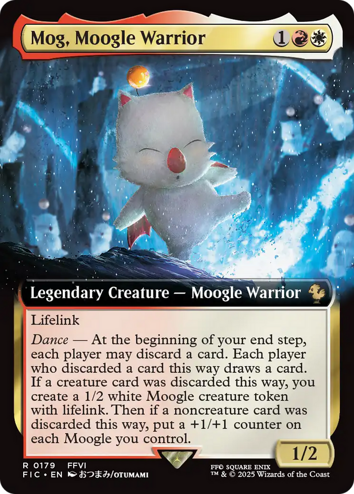 Mog, Moogle Warrior (Extended Art) [FINAL FANTASY Commander] Magic: The Gathering