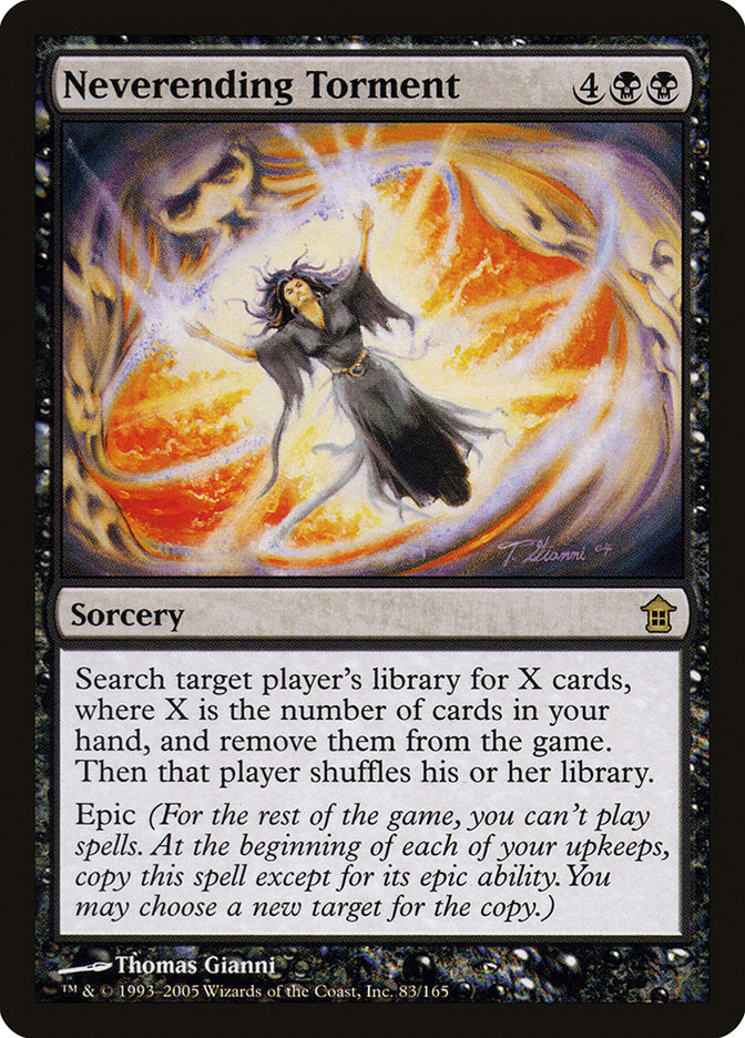 Neverending Torment [Saviors of Kamigawa] Magic: The Gathering