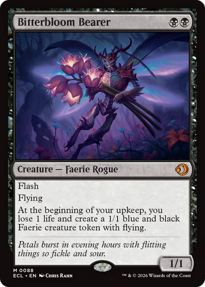 Bitterbloom Bearer [Lorwyn Eclipsed] Magic: The Gathering