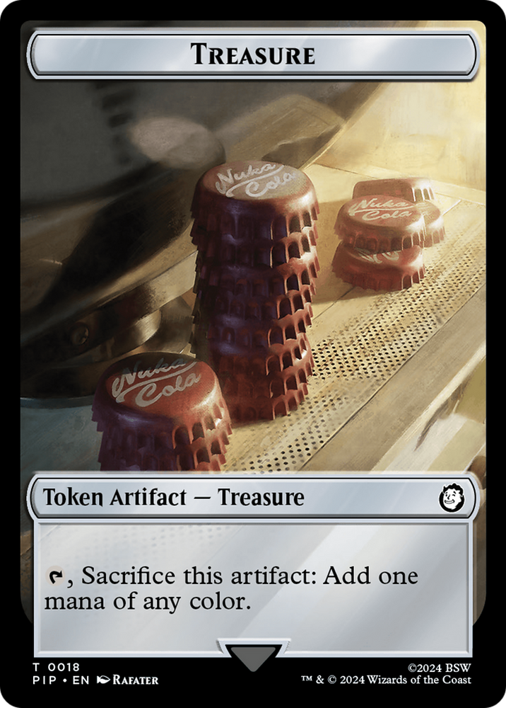 Junk // Treasure Double-Sided Token [Fallout Tokens] Magic: The Gathering