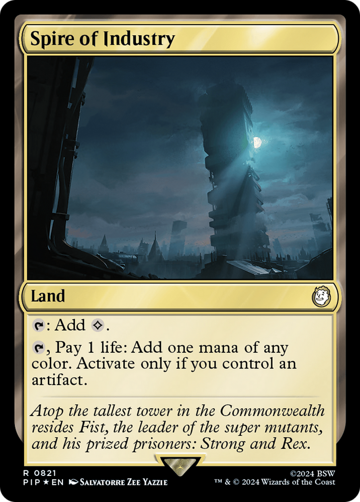 Spire of Industry (Surge Foil) [Fallout] Magic: The Gathering