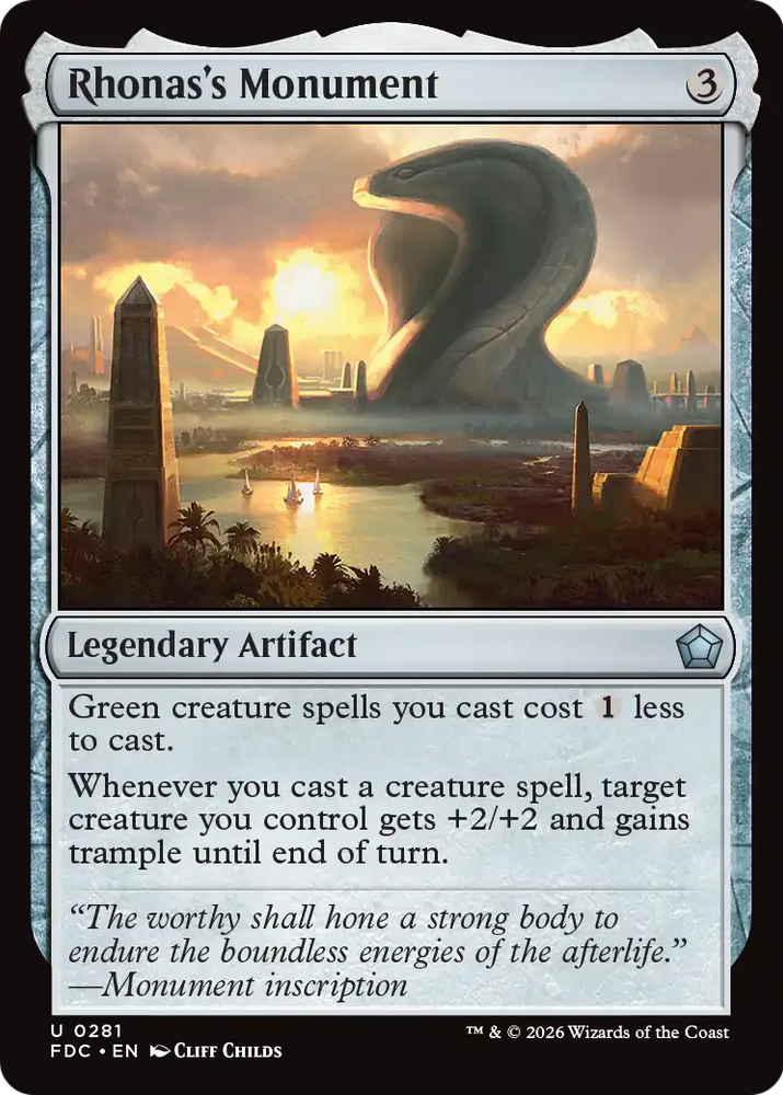 Rhonas's Monument [Foundations Commander] Magic: The Gathering