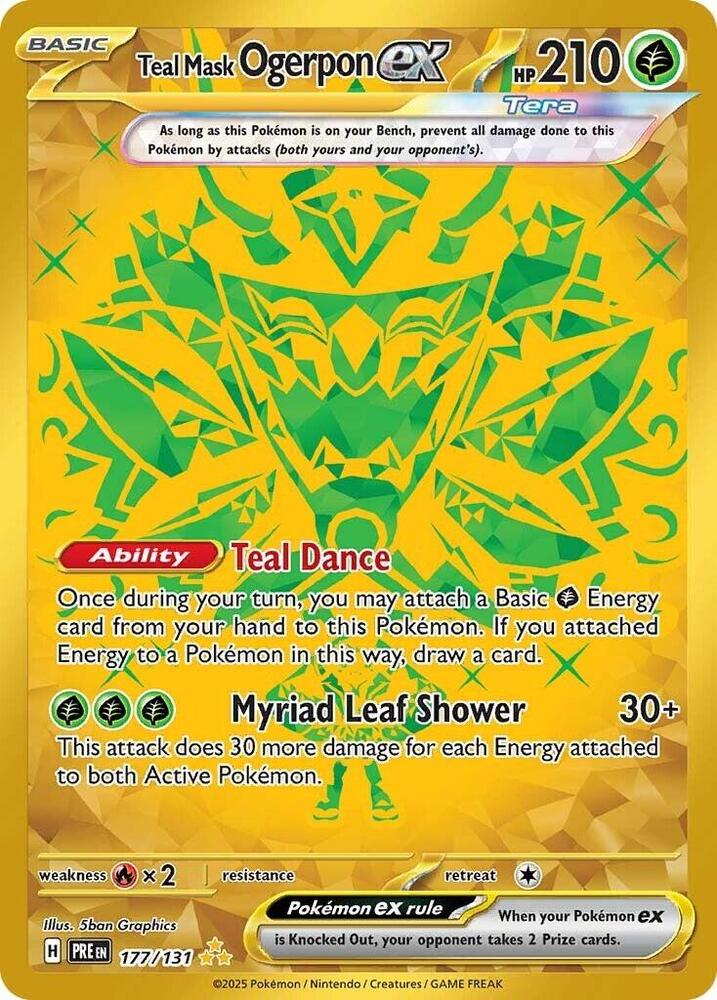 Teal Mask Ogerpon ex (177/131) [Scarlet & Violet: Prismatic Evolutions] Pokémon
