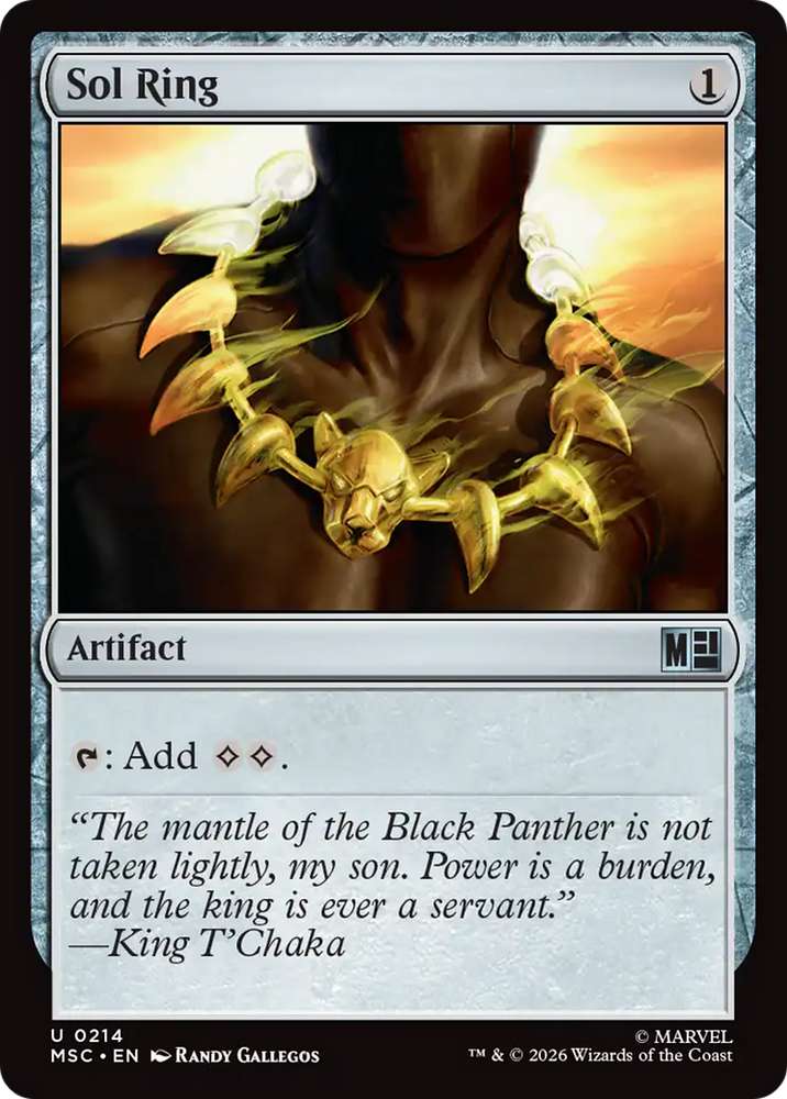 Sol Ring (0214) (Surge Foil) [Marvel Super Heroes Commander] Magic: The Gathering
