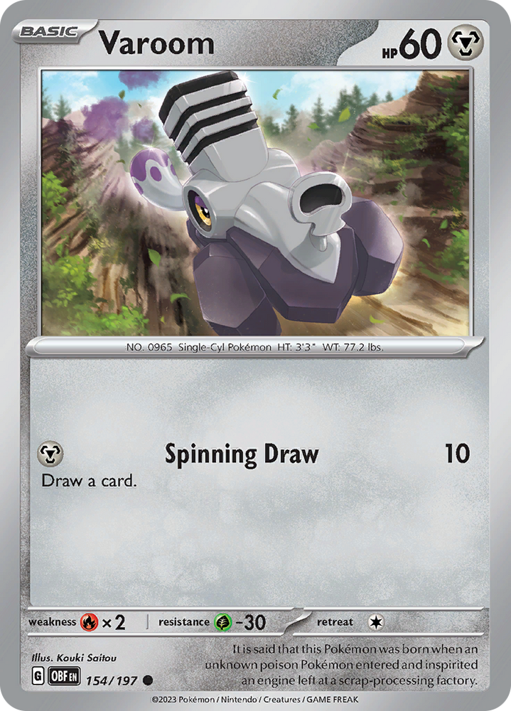 Varoom (154/197) [Scarlet & Violet: Obsidian Flames] Pokémon