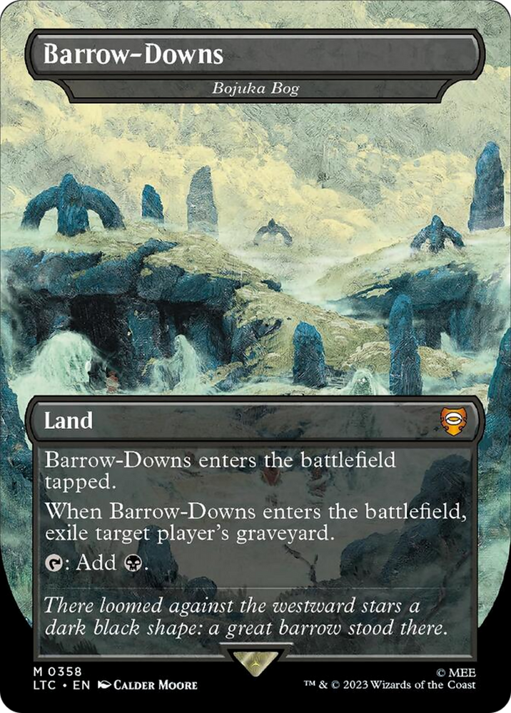 Barrow-Downs - Bojuka Bog (Borderless) [The Lord of the Rings: Tales of Middle-Earth Commander] Magic: The Gathering