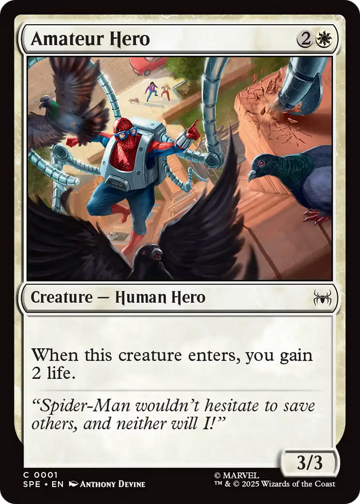 Amateur Hero [Marvel's Spider-Man: Eternal-Legal] Magic: The Gathering