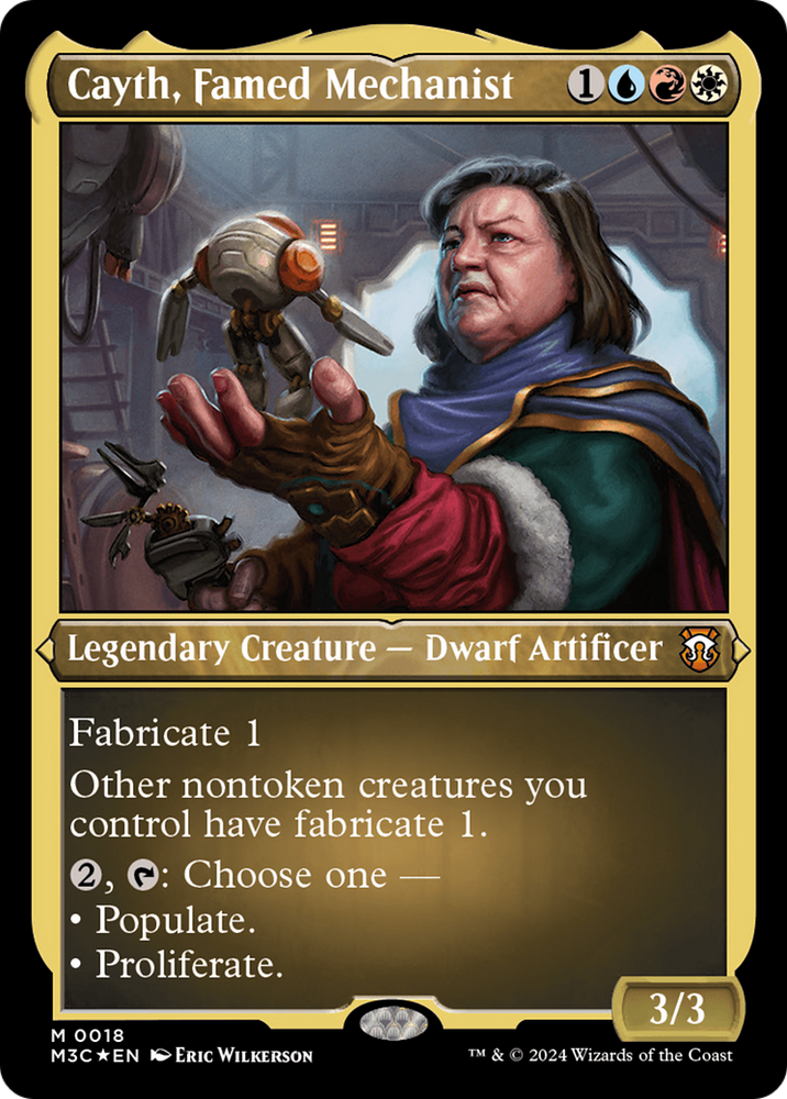 Cayth, Famed Mechanist (Foil Etched) [Modern Horizons 3 Commander] Magic: The Gathering