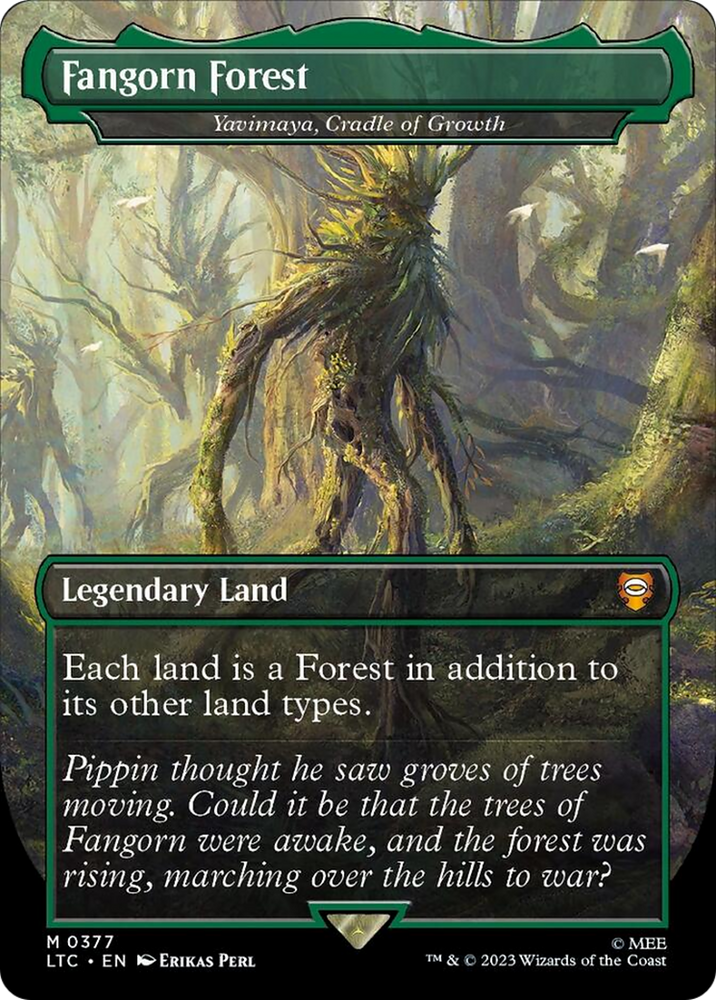 Fangorn Forest - Yavimaya, Cradle of Growth (Borderless) [The Lord of the Rings: Tales of Middle-Earth Commander] Magic: The Gathering