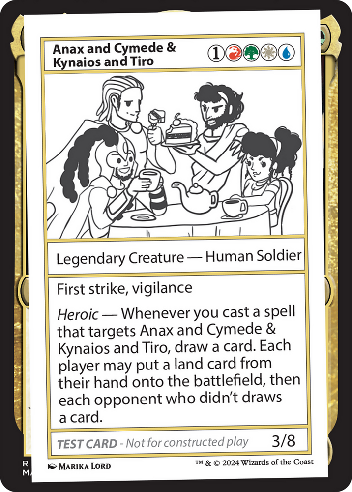Anax and Cymede & Kynaios and Tiro [Mystery Booster 2 Playtest Cards] Magic: The Gathering