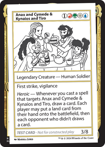 Anax and Cymede & Kynaios and Tiro [Mystery Booster 2 Playtest Cards] Magic: The Gathering