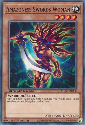 Amazoness Swords Woman [SGX3-END02] Common Yu-Gi-Oh!