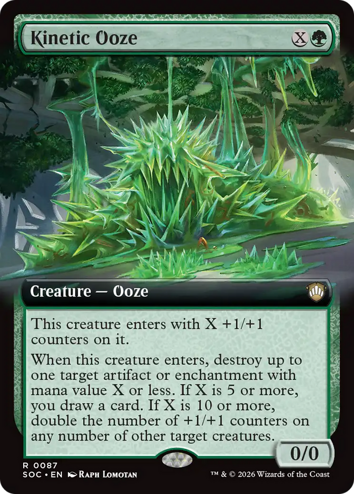 Kinetic Ooze (Extended Art) [Secrets of Strixhaven Commander] Magic: The Gathering