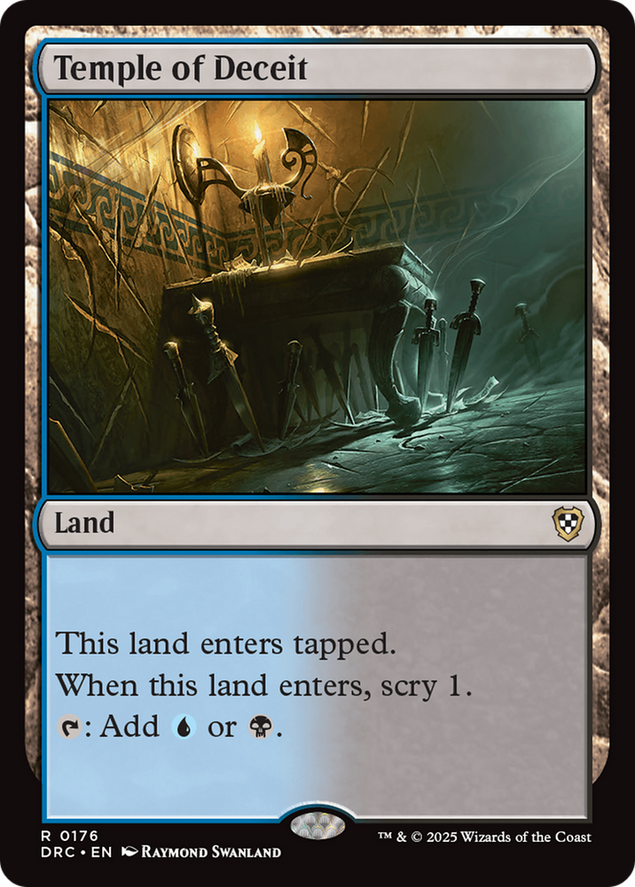 Temple of Deceit [Aetherdrift Commander] Magic: The Gathering