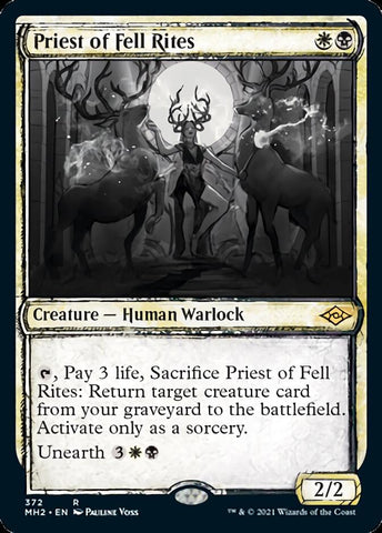 Priest of Fell Rites (Sketch) [Modern Horizons 2] Magic: The Gathering