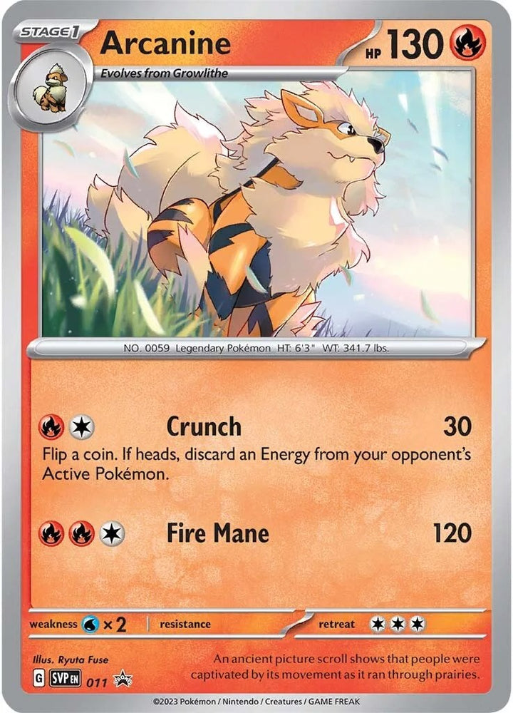 Arcanine (011) [Scarlet & Violet: Black Star Promos] Pokémon