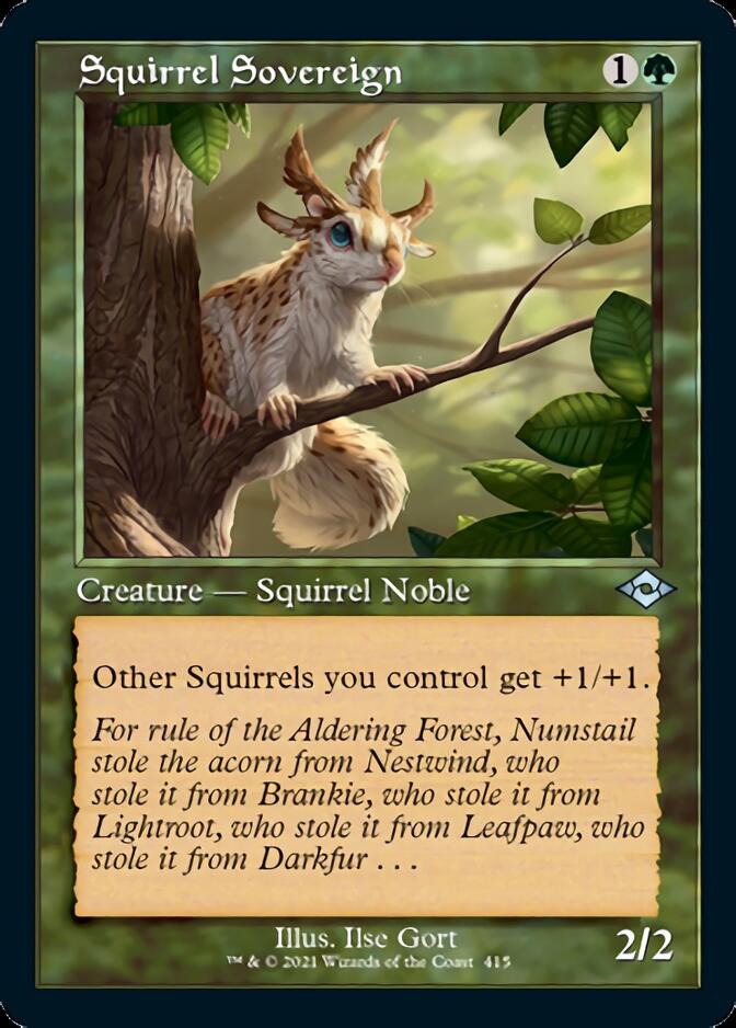 Squirrel Sovereign (Retro Foil Etched) [Modern Horizons 2] Magic: The Gathering
