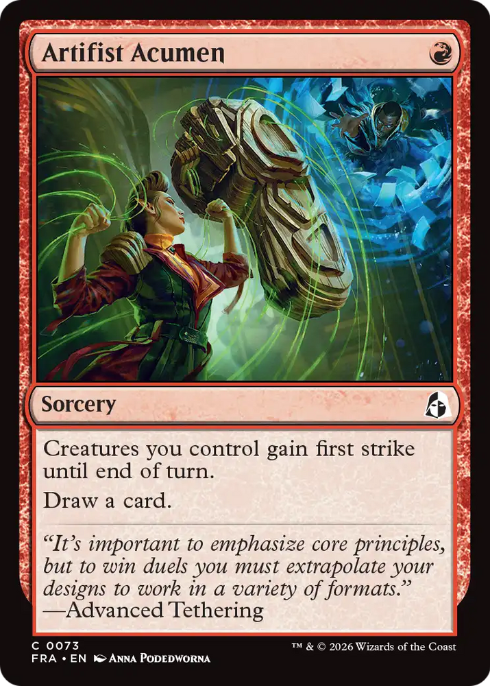 Artifist Acumen [Reality Fracture] Magic: The Gathering