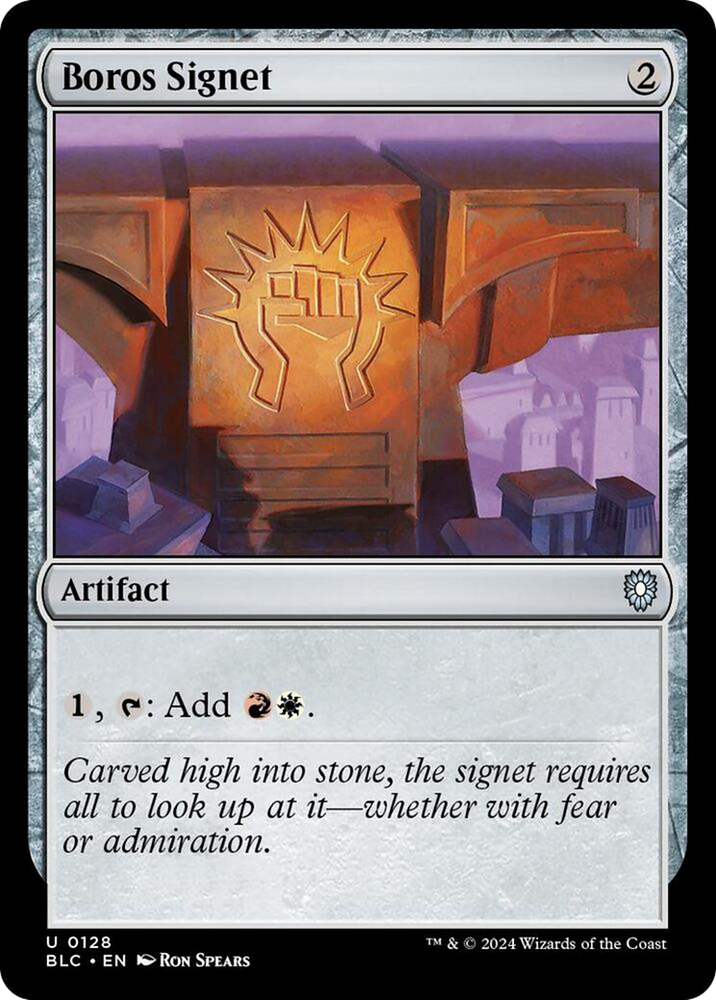 Boros Signet [Bloomburrow Commander] Magic: The Gathering