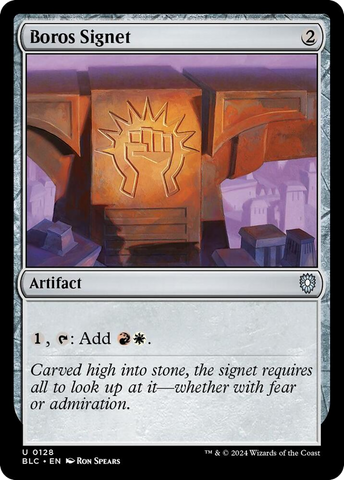 Boros Signet [Bloomburrow Commander] Magic: The Gathering