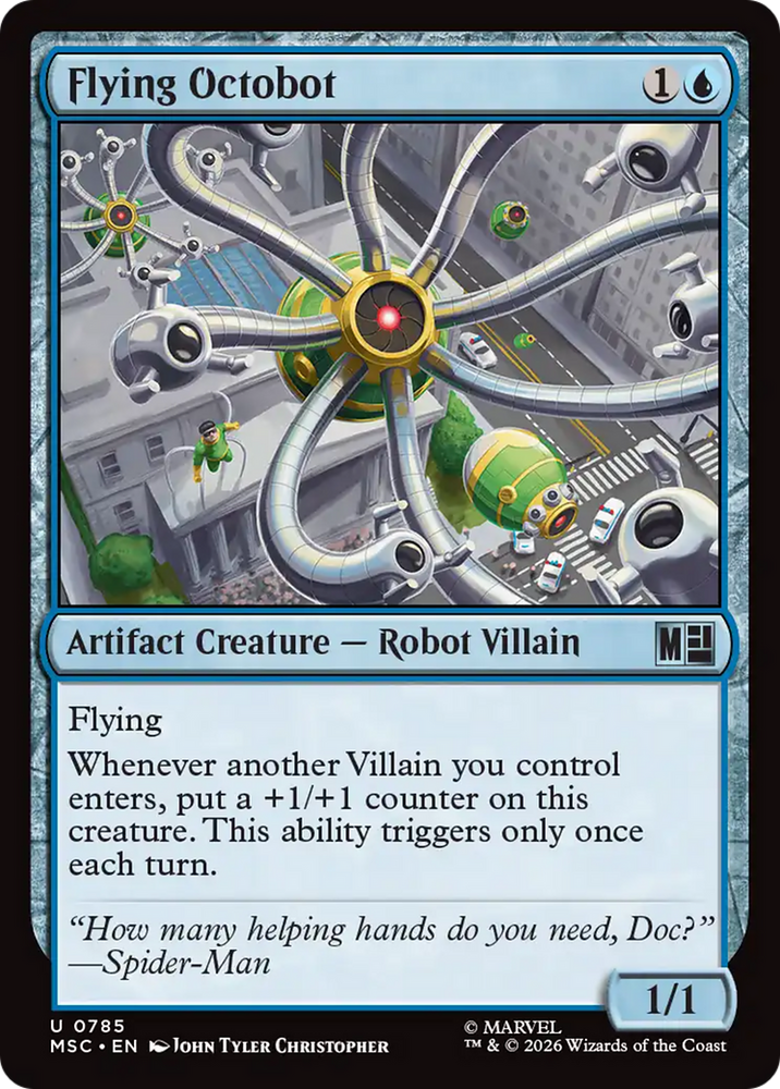Flying Octobot [Marvel Super Heroes Commander] Magic: The Gathering