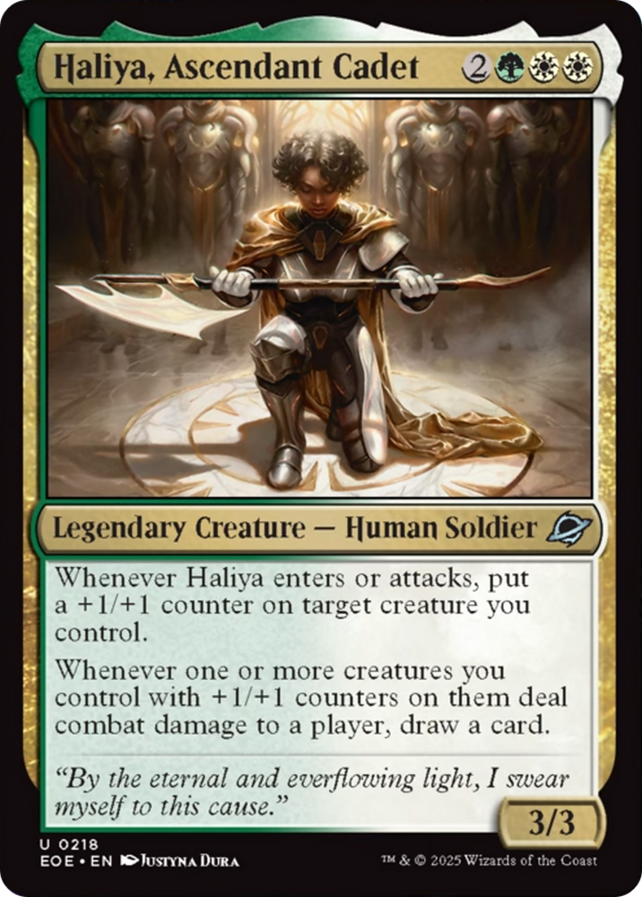 Haliya, Ascendant Cadet [Edge of Eternities] Magic: The Gathering