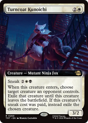 Turncoat Kunoichi (Extended Art) [Teenage Mutant Ninja Turtles] Magic: The Gathering