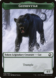 Devil // Guenhwyvar Double-Sided Token [Dungeons & Dragons: Adventures in the Forgotten Realms Tokens] Magic: The Gathering