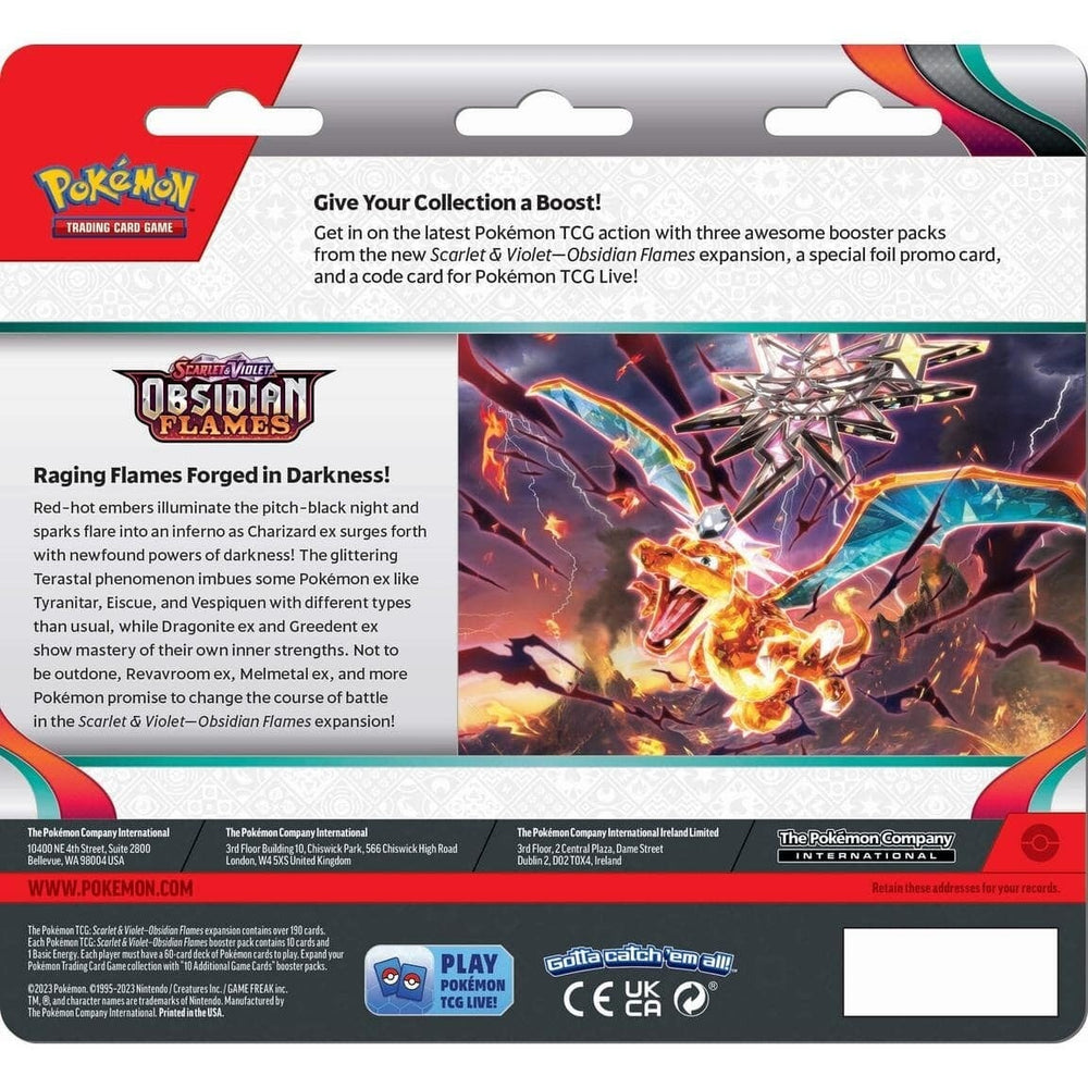 Scarlet & Violet: Obsidian Flames - 3-Pack Blisters (Eevee) Pokémon