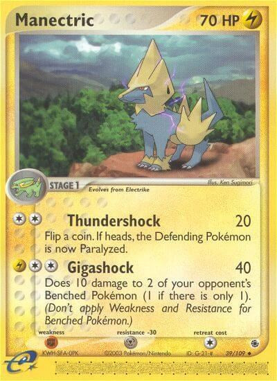 Manectric (39/109) [EX: Ruby & Sapphire] Pokémon