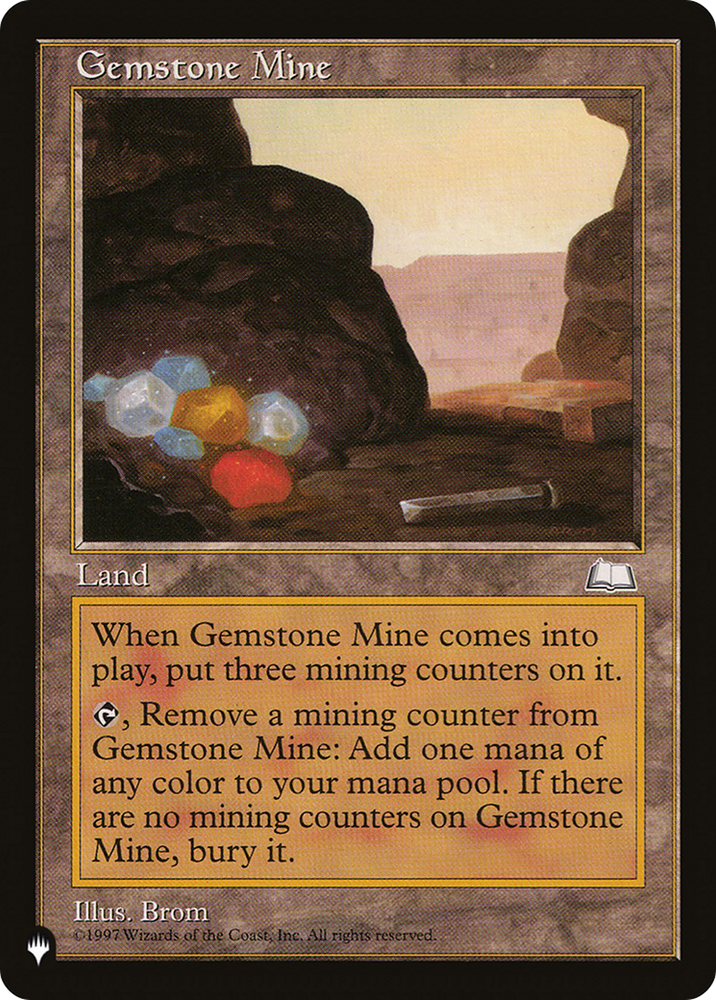 Gemstone Mine (WTH) [The List] Magic: The Gathering