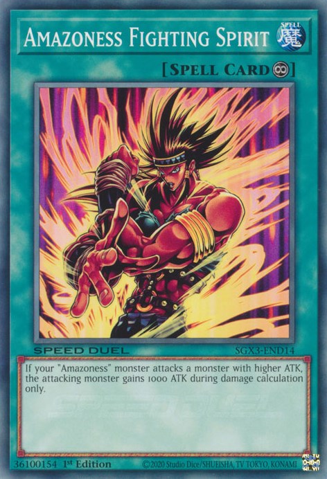 Amazoness Fighting Spirit [SGX3-END14] Common Yu-Gi-Oh!