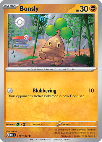 Bonsly (110/197) [Scarlet & Violet: Obsidian Flames] Pokémon