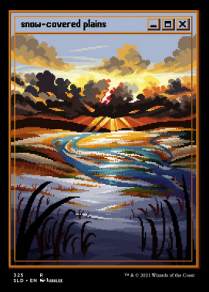 Snow-Covered Plains (325) [Secret Lair Drop Series] Magic: The Gathering