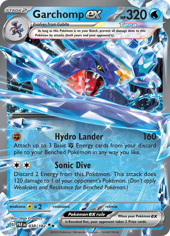 Garchomp ex (038/182) [Scarlet & Violet: Paradox Rift] Pokémon