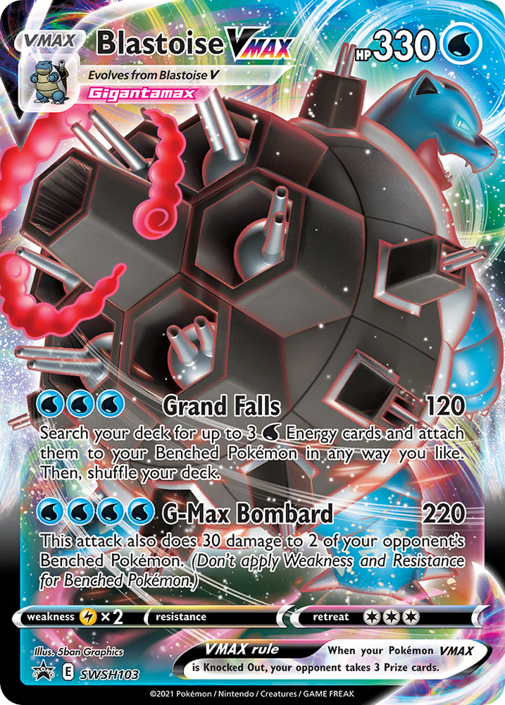 Blastoise VMAX (SWSH103) (Jumbo Card) [Sword & Shield: Black Star Promos] Pokémon