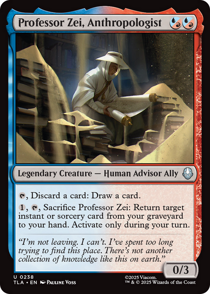 Professor Zei, Anthropologist [Avatar: The Last Airbender] Magic: The Gathering