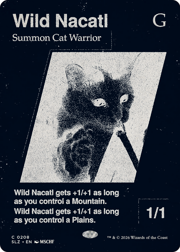 Wild Nacatl (0208) [Secret Lair x MSCHF: The Zeta Set] Magic: The Gathering