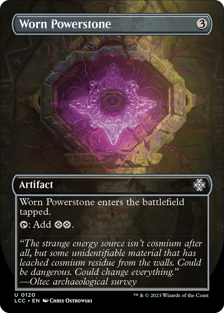 Worn Powerstone (Borderless) [The Lost Caverns of Ixalan Commander] Magic: The Gathering