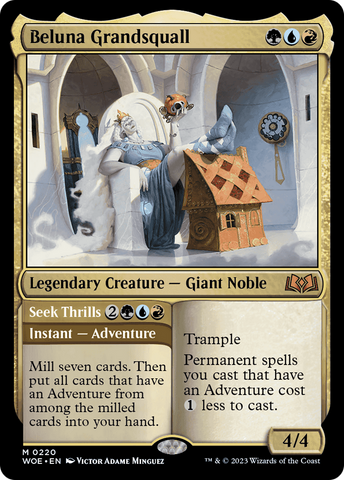 Beluna Grandsquall // Seek Thrills [Wilds of Eldraine] Magic: The Gathering