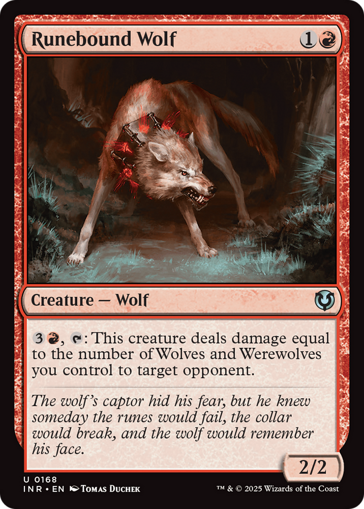 Runebound Wolf [Innistrad Remastered] Magic: The Gathering