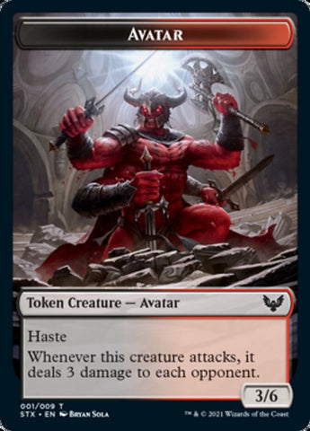 Avatar Token [Strixhaven: School of Mages Tokens] Magic: The Gathering