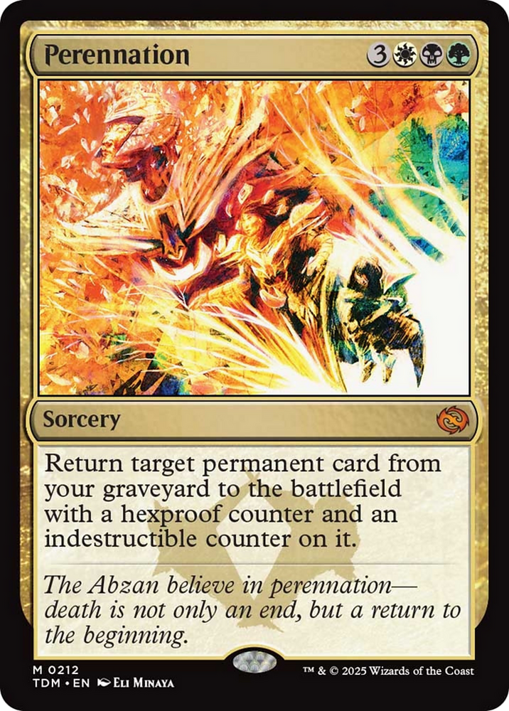 Perennation [Tarkir: Dragonstorm] Magic: The Gathering