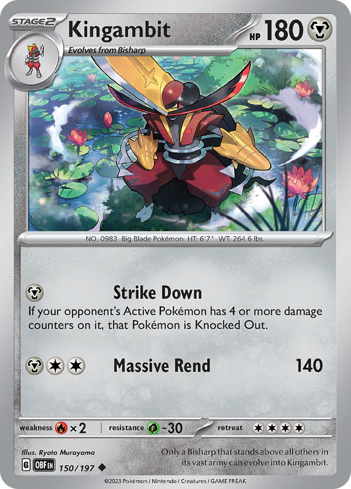 Kingambit (150/197) [Scarlet & Violet: Obsidian Flames] Pokémon