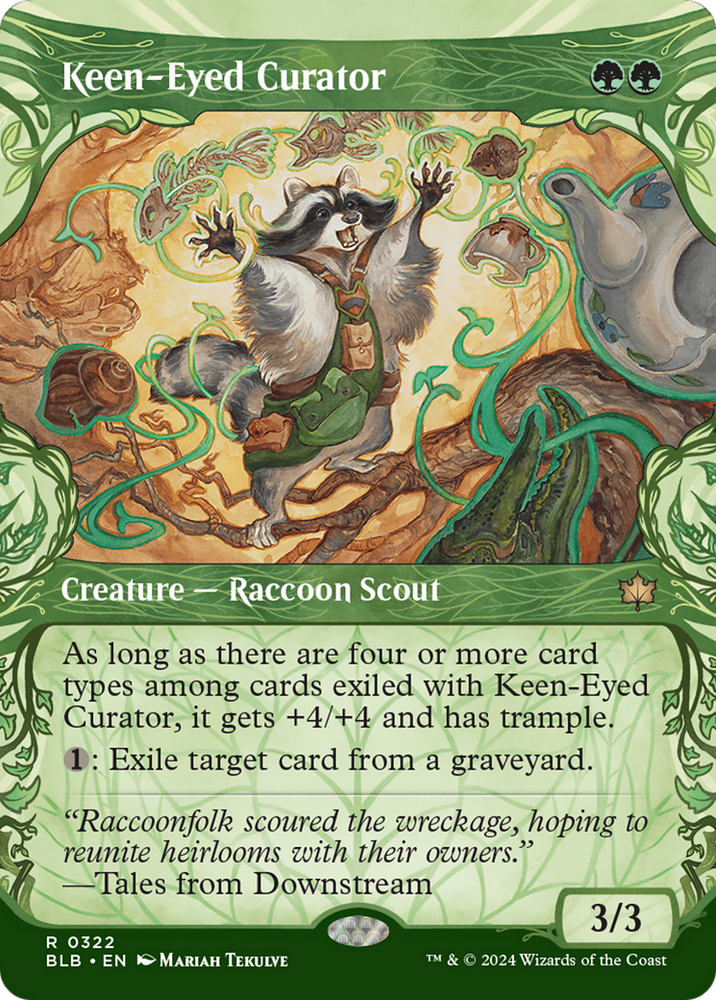 Keen-Eyed Curator (Showcase) [Bloomburrow] Magic: The Gathering
