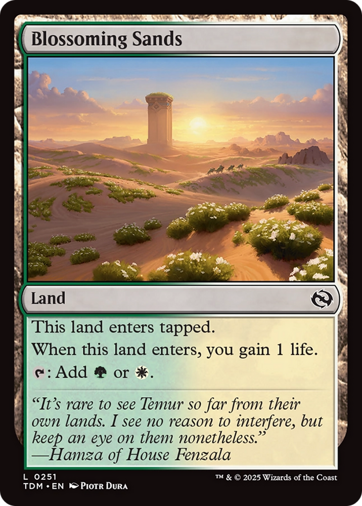 Blossoming Sands [Tarkir: Dragonstorm] Magic: The Gathering